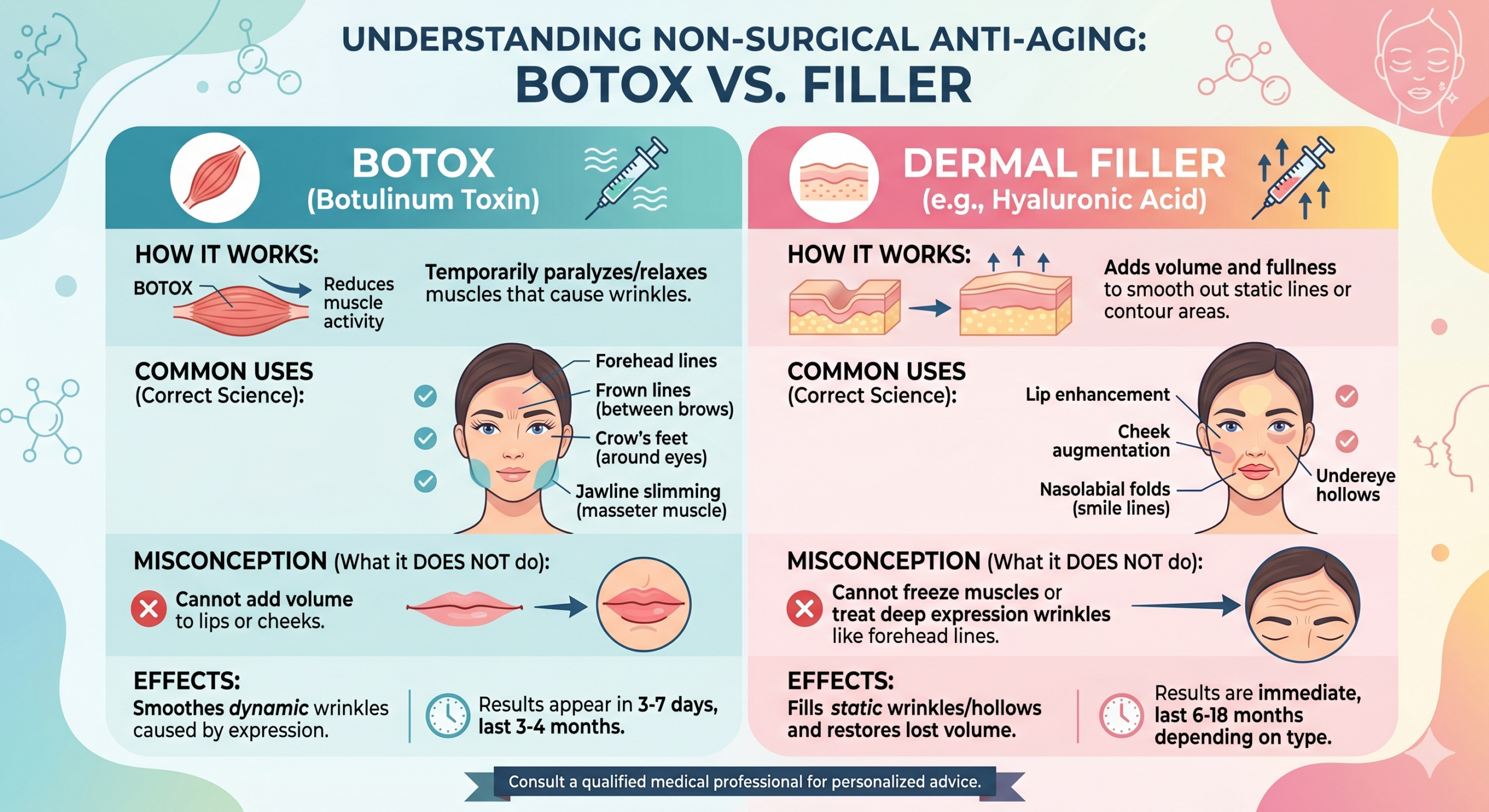 The Real Difference Between Filler and Botox