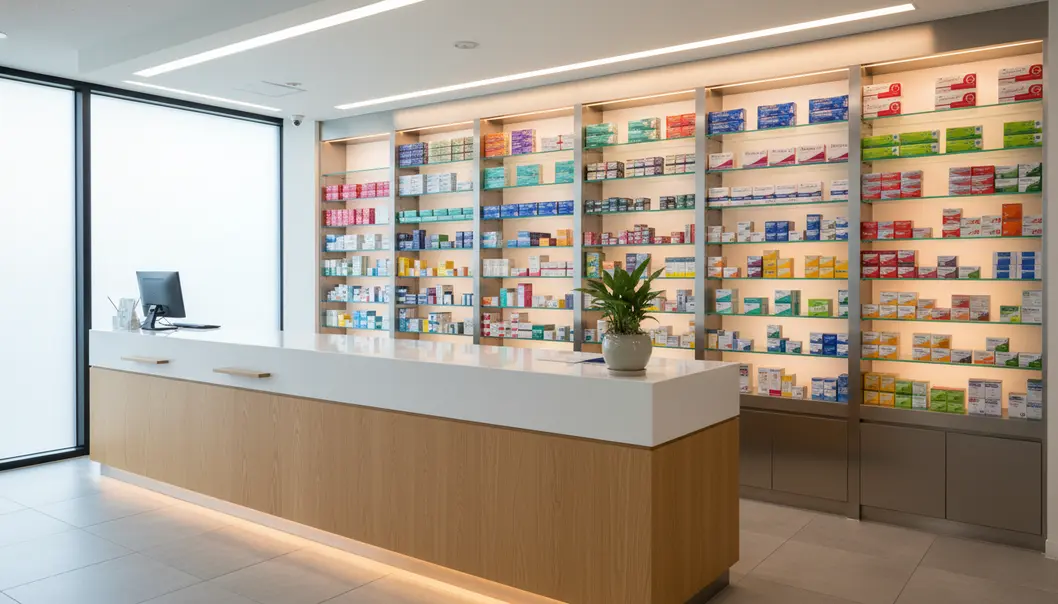 Pharmacies are conveniently located right next to most clinics in Jamsil.