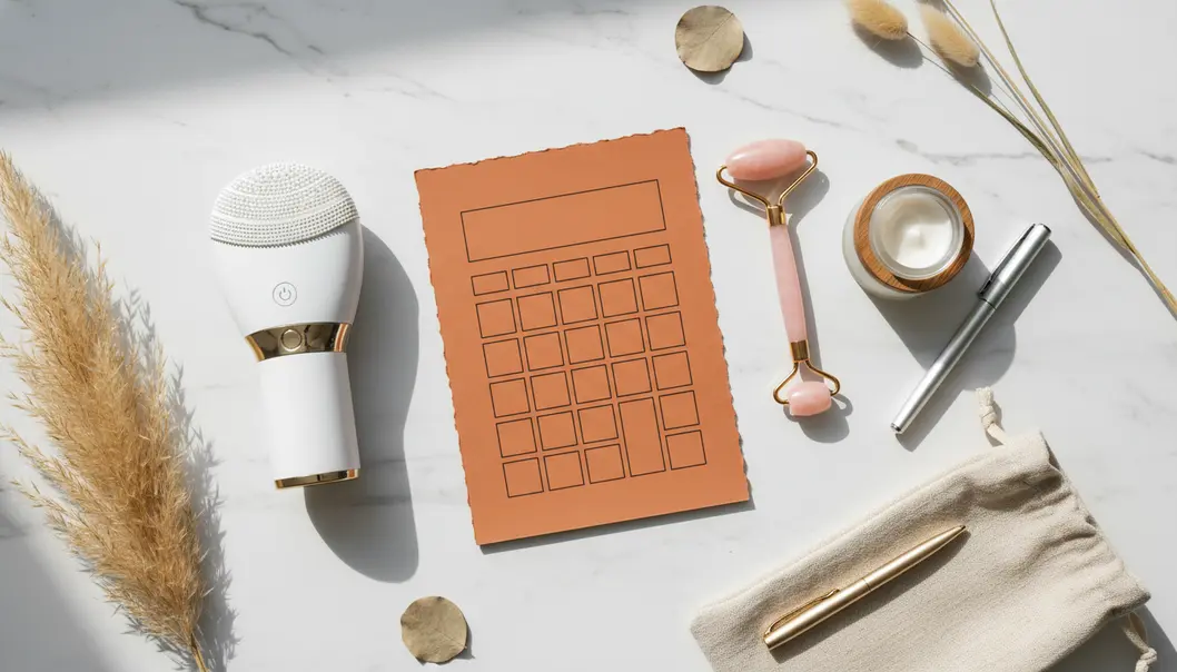 Calculate how much you can save with home skincare routines.