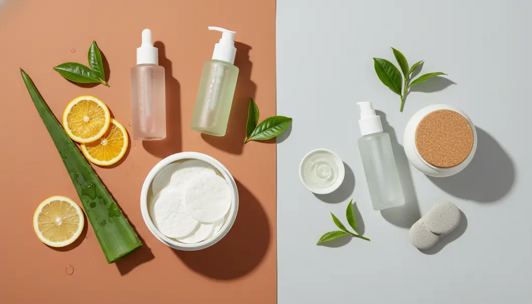 Korean chemical exfoliators often come in the form of toners, serums, and convenient peeling pads.