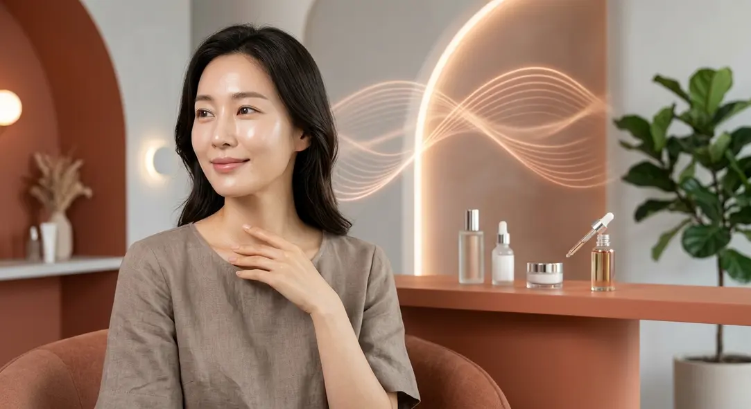 A relaxing aesthetic clinic setting symbolizing advanced wrinkle tuning and skincare treatments.