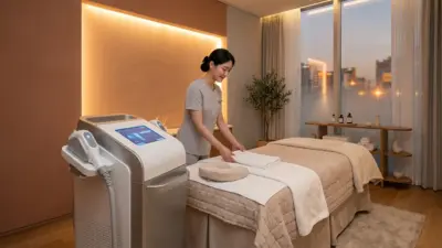 Modern aesthetic clinic room featuring a Clatuu fat freezing machine