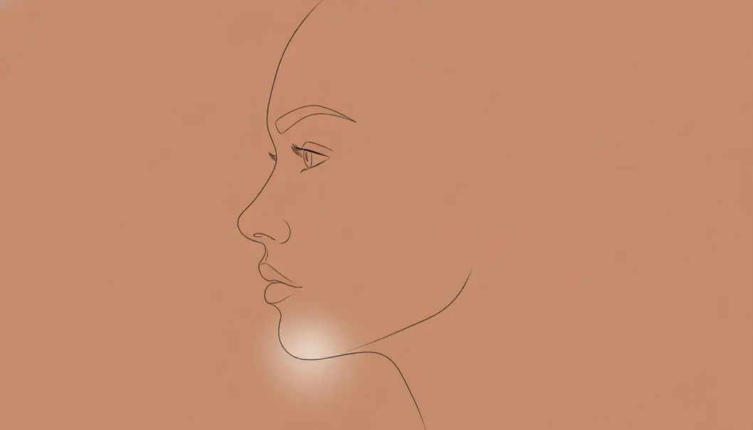 A visual representation of profile harmony achieved through chin augmentation.