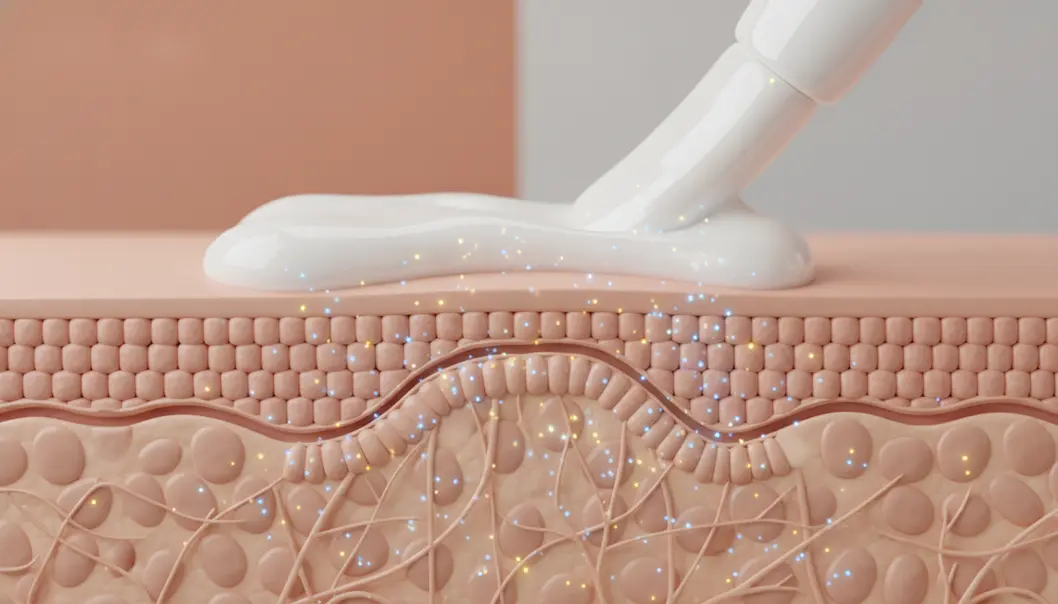 Lipoderm acts as a vehicle, carrying active ingredients through the skin barrier.