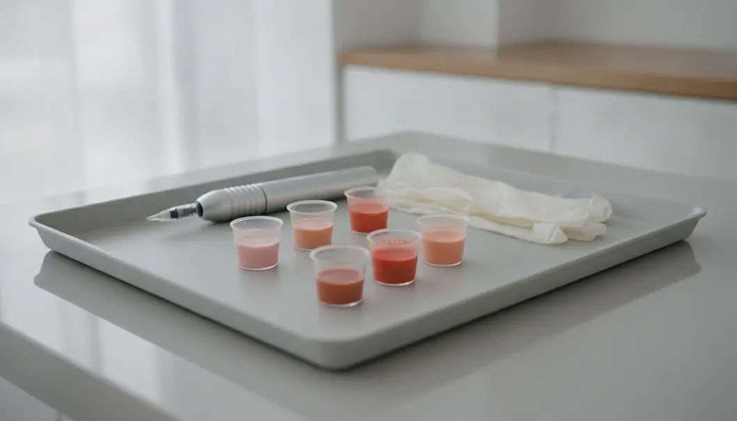Modern lip tattooing uses specialized pigments designed to enhance natural lip colors softly.