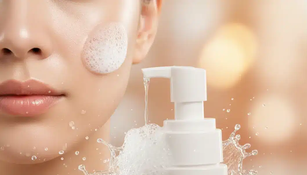 Achieving poreless glass skin starts with proper cleansing and hydration.