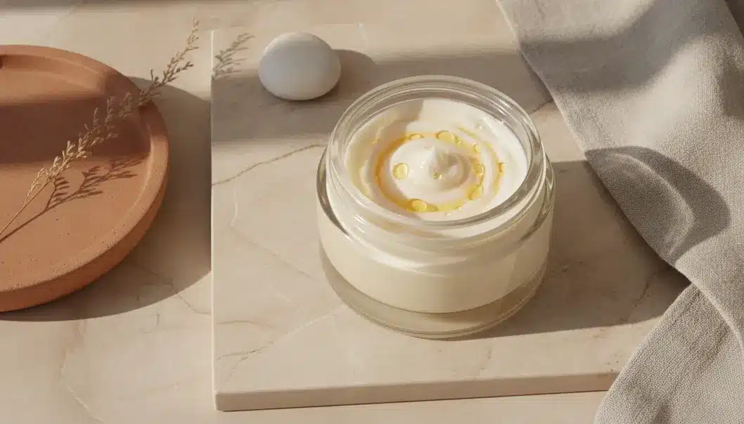 Mixing facial oil with your moisturizer creates a powerful barrier that locks in hydration all day long.