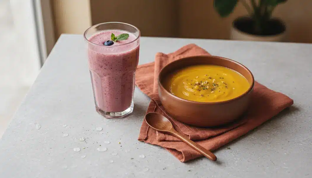 A liquid and soft food diet is a crucial part of the initial jaw surgery recovery phase.