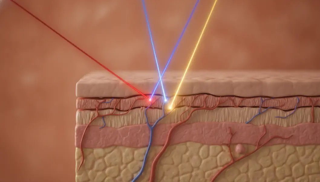 Titanium Lifting utilizes three different laser wavelengths to target multiple skin depths simultaneously.