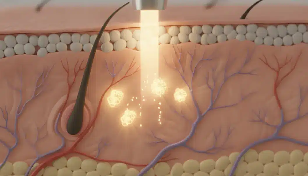 Regenerative lasers stimulate the dermis to produce natural collagen and elastin.