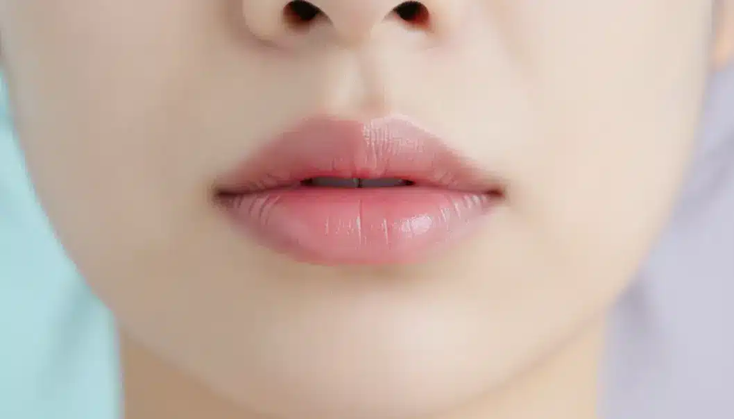 The popular ‘cherry lips’ trend focuses on central volume and lifted corners.