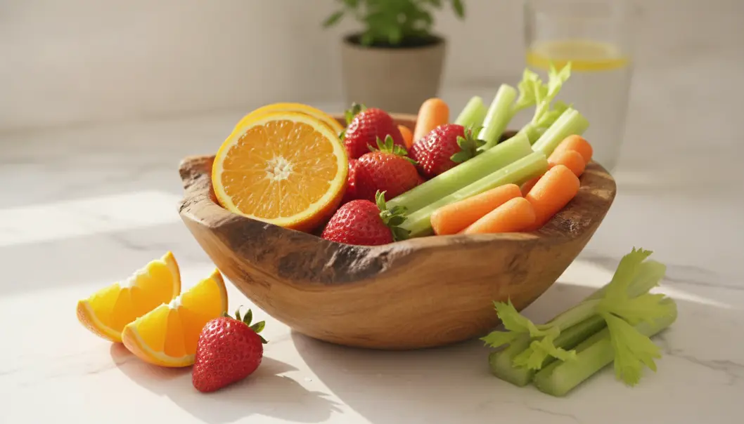 A diet rich in Vitamin C and crunchy textures naturally supports strong, healthy gums.