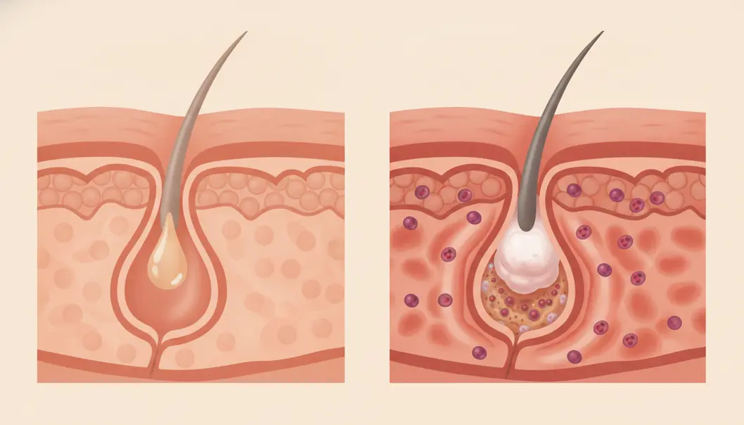 Understanding the root cause of acne at the cellular level.