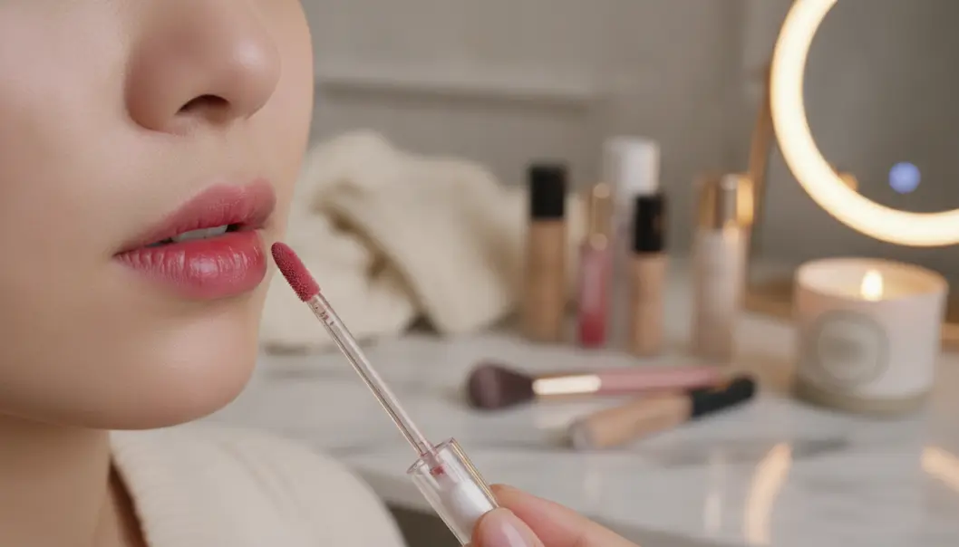 Master the gradient lip look for a soft, youthful appearance.