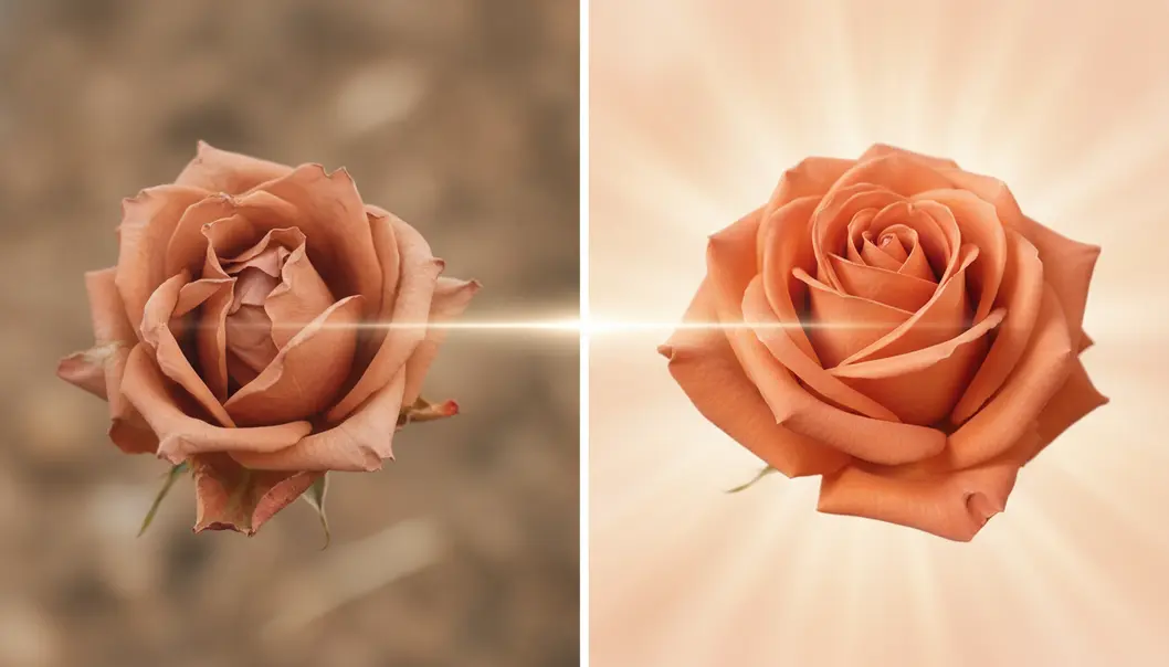 A laser treatment can help smooth and rejuvenate your skin, much like restoring a beautiful flower to full bloom.