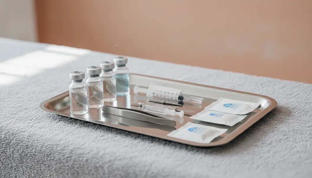 Medical aesthetics involve highly sterile tools and precisely formulated hyaluronic acid to ensure safety and comfort.