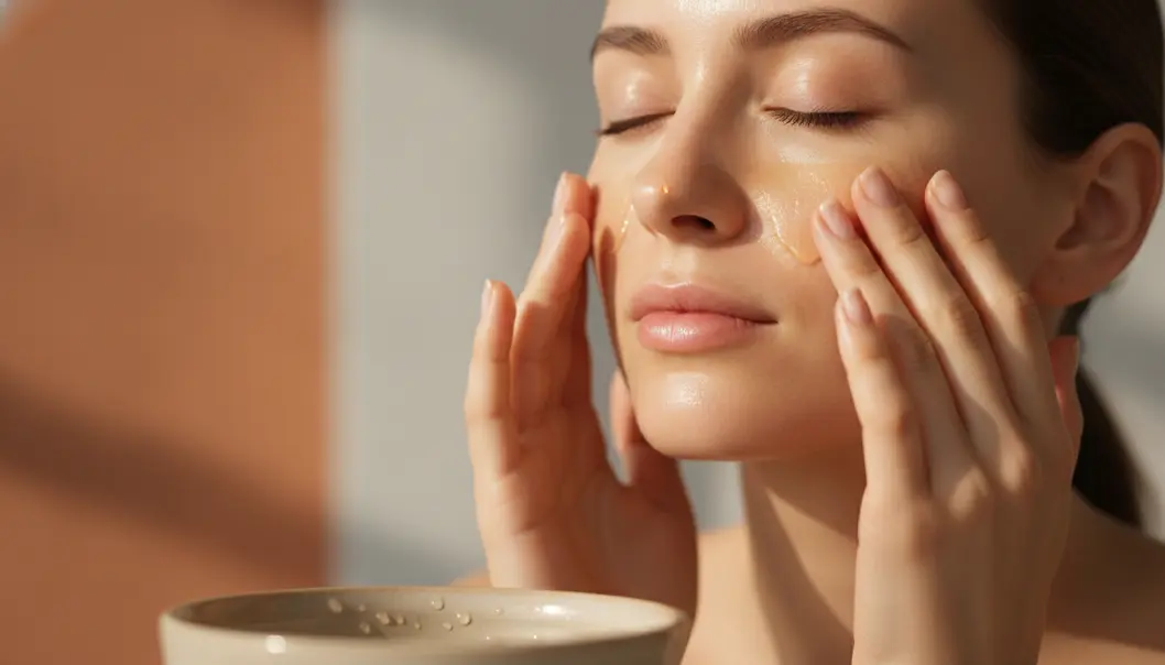 The first step to clear pores in K-beauty is a gentle oil cleanse to melt away impurities.