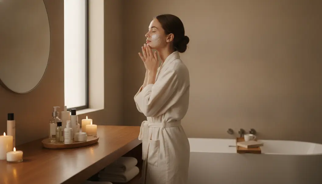 Double cleansing is the foundational step of any Korean night skincare routine.