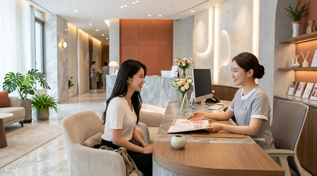 ultraformer mpt vs thermage flx consultation with a board-certified Korean dermatologist using skin diagnostic imaging