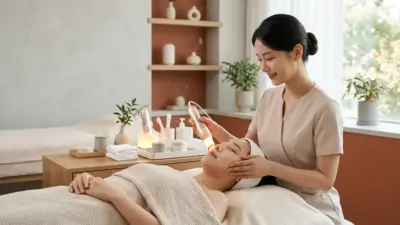A pristine and modern beauty clinic showcasing aesthetic treatment devices