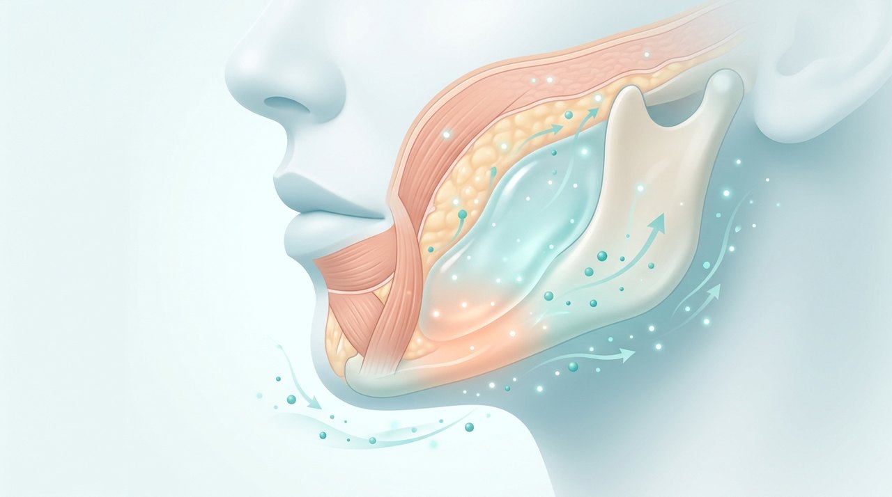 chin augmentation filler recovery timeline comparative infographic of penetration depth, clinical efficacy duration and discomfort index