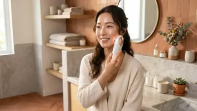 A woman with glowing skin reflecting the benefits of Collaum collagen treatments.