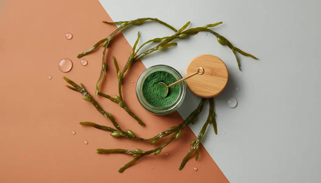 Seaweed peels utilize natural marine spicules for deep exfoliation.
