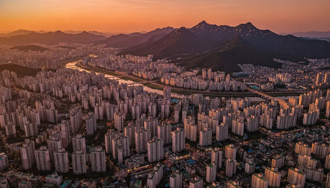 South Korea’s unique geography pushes its vast population into densely clustered urban centers.