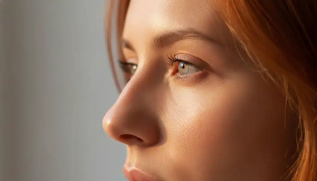 The nasal bridge is a prominent and sensitive area that requires specific care.