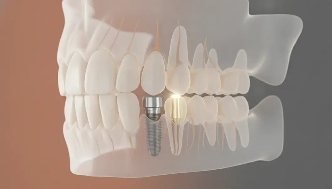 Dental implants integrate securely into the jawbone, preserving bone health and functioning like a natural tooth root.