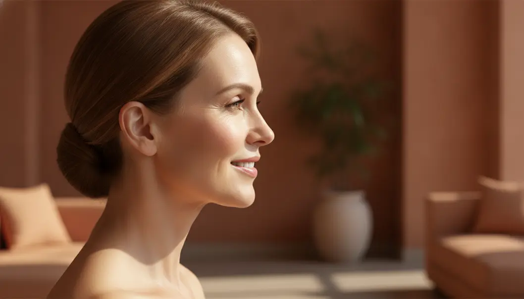 Real-life transformations show that consistent Winback sessions can naturally lift and contour the jawline.
