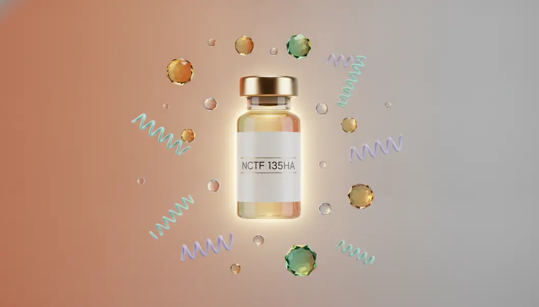 NCTF 135HA contains a powerful blend of 59 active ingredients and hyaluronic acid.
