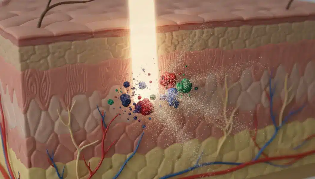 PicoWay shatters tattoo ink and pigmentation into tiny particles for easy removal.