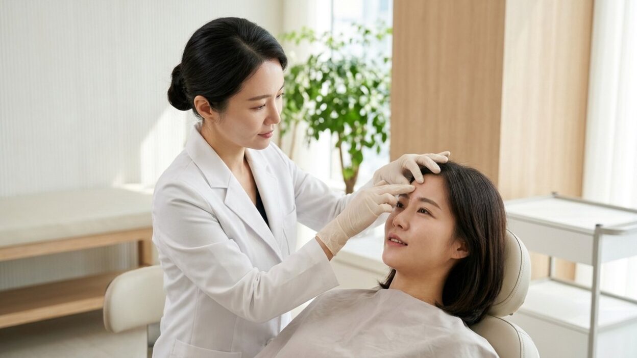 forehead frown line wrinkle relaxer korea — Wrinkle Relaxer Injections for Forehead and Frown Lines (photo)