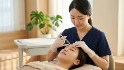 forehead frown line wrinkle relaxer korea — Wrinkle Relaxer Injections for Forehead and Frown Lines (photo)