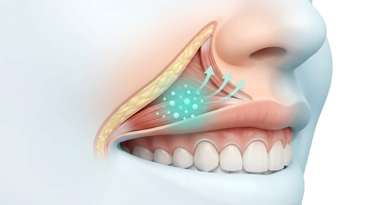 gummy smile botox ideal candidates comparative infographic of penetration depth, clinical efficacy duration and discomfort index