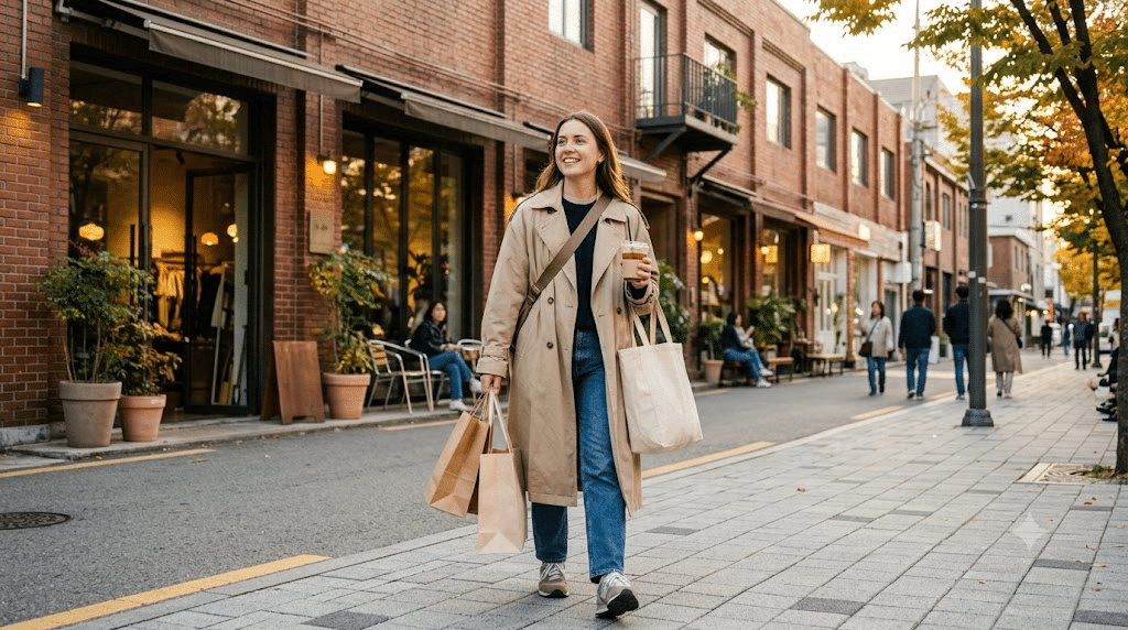 Seoul travel tips - shopping street in Seongsu-dong
