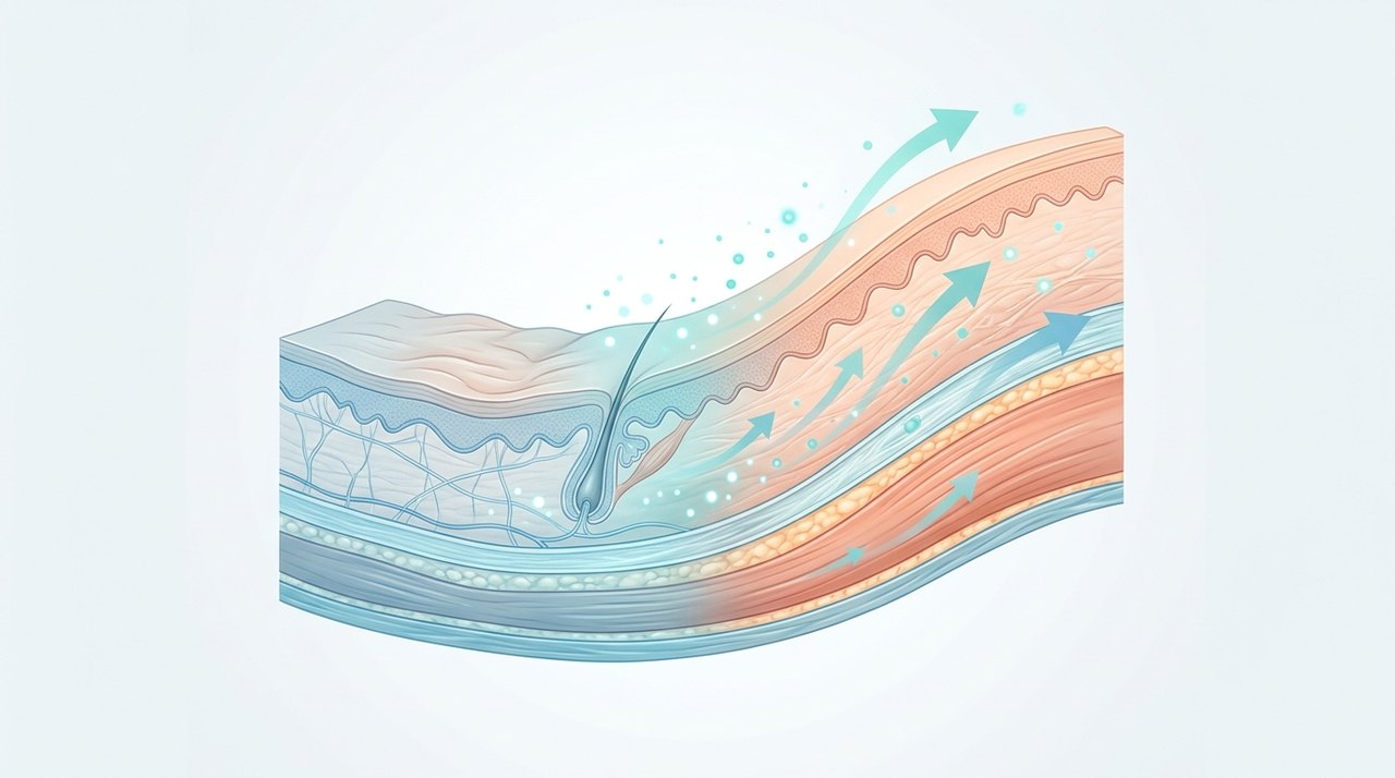 neck rejuvenation treatment recovery timeline comparative infographic of penetration depth, clinical efficacy duration and discomfort index