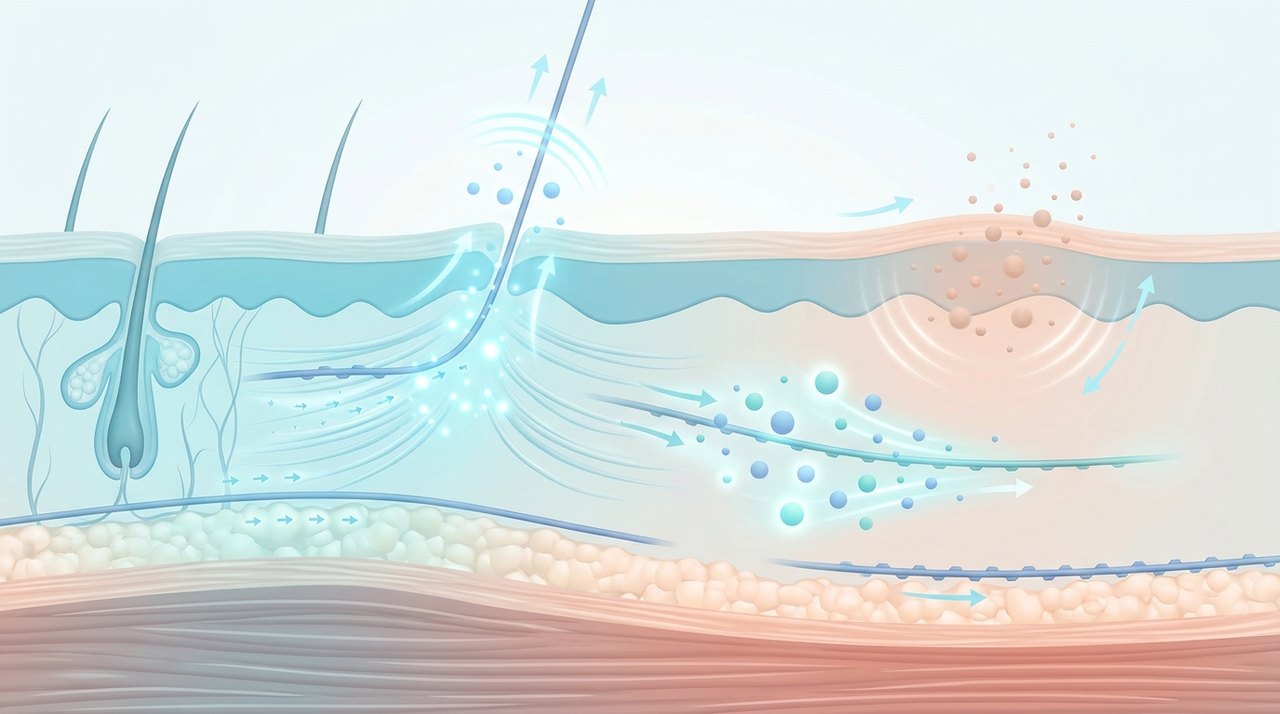 thread lift aftercare recovery korea comparative infographic of penetration depth, clinical efficacy duration and discomfort index