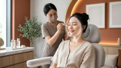 An elegant aesthetic clinic setting representing Sofwave skin tightening treatments