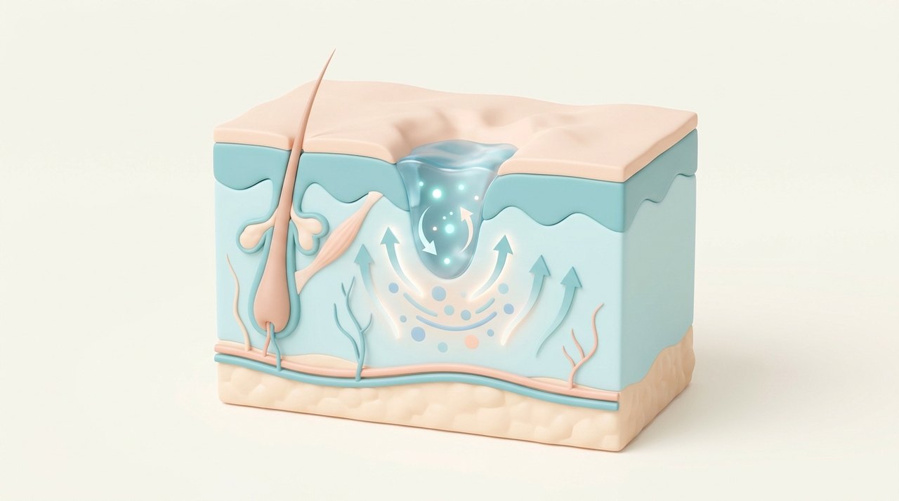 tca cross acne scar treatment comparative infographic of penetration depth, clinical efficacy duration and discomfort index
