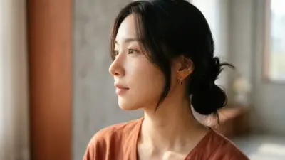 A beautifully sunlit side profile showcasing a smooth and healthy nasal bridge.