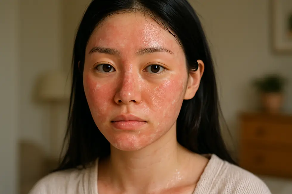 Mild redness and peeling are common side effects after PDT.