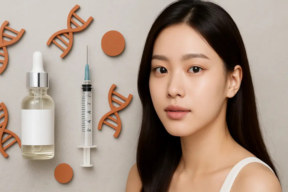 PDRN is available in both professional injections for potent results and topical serums for daily maintenance.