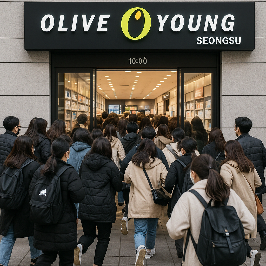 Best-Selling Products at Olive Young Seongsu Store