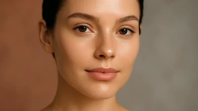 スキンボトックス施術後のハリとツヤがある女性の肌。