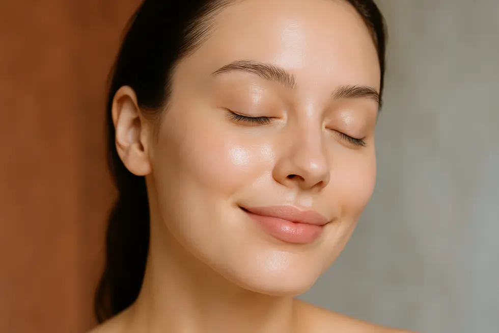 XELHAピールによって改善された、なめらかで透明感のある女性の肌。