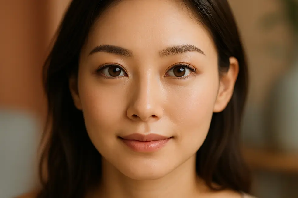 美しく魅力的な目元がクローズアップされた画像。目の整形手術のポジティブな結果を象徴しています。