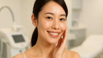 ヴィーナスビバ施術後に自信あふれる笑顔を見せる女性