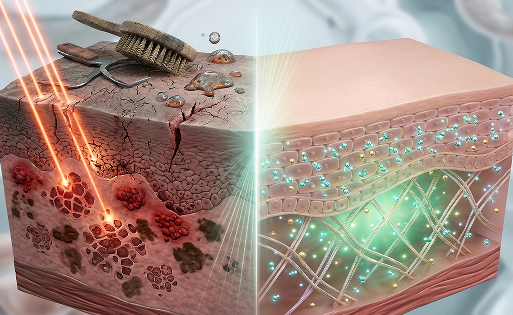 過去のピーリングの限界と第1〜3世代の危険性